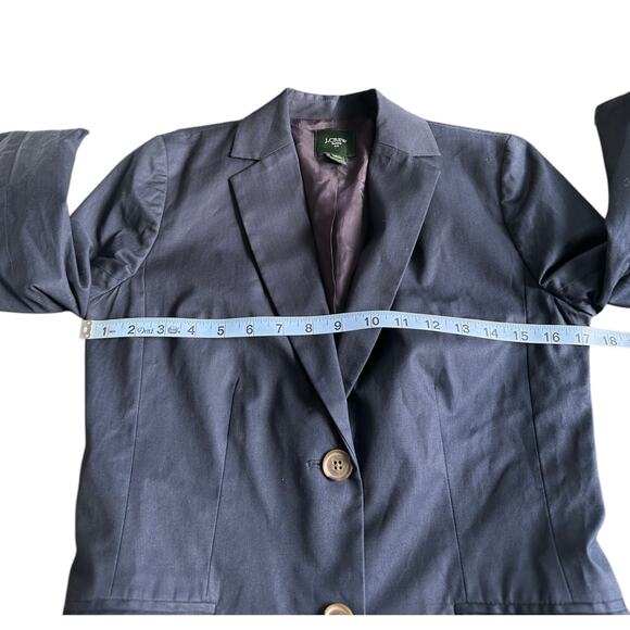 J.Crew Suiting Women's Navy Blue Preppy Work‎ Office Academia Blazer Size 2 - Picture 8 of 10